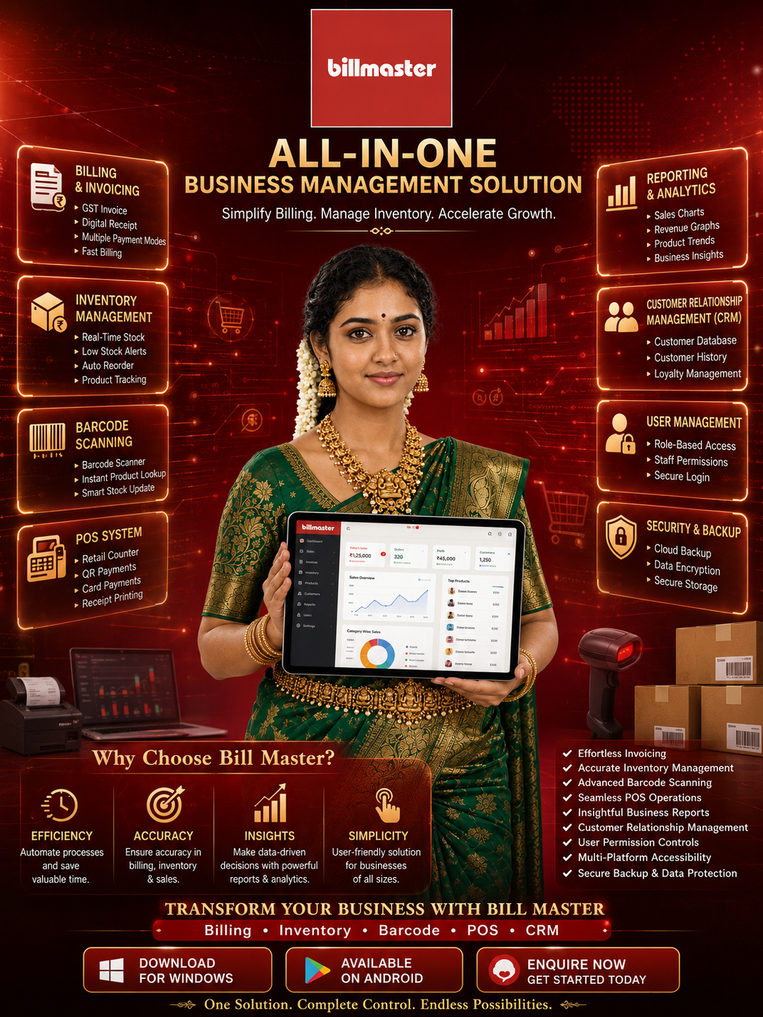 BillMaster Launch Poster